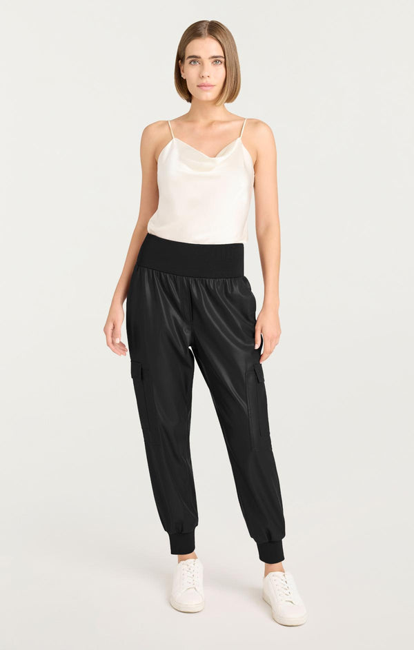 Sept Cinq Vegan Leather Giles Pant Pants