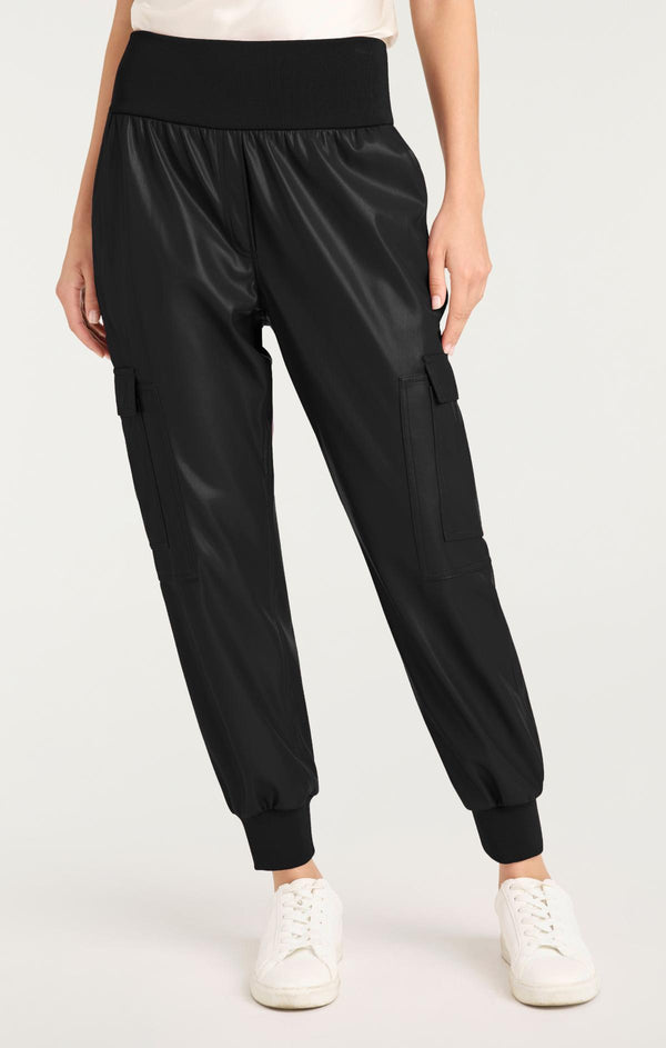 Sept Cinq Vegan Leather Giles Pant Pants