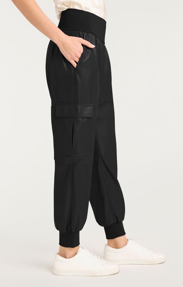 Sept Cinq Vegan Leather Giles Pant Pants