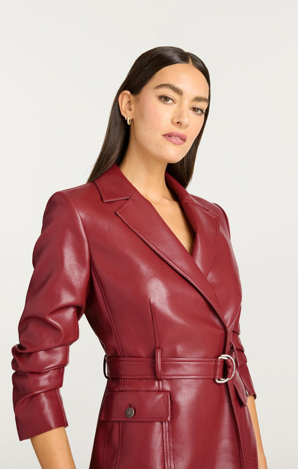 Sept Cinq Vegan Leather Jenessa Dress Dress
