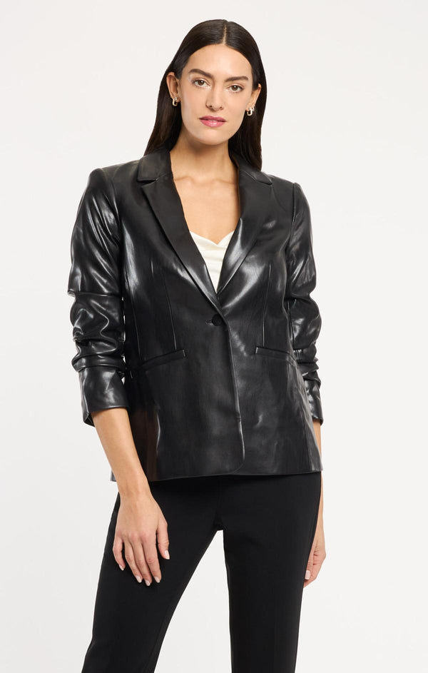 Sept Cinq Vegan Leather Kylie Blazer Jackets