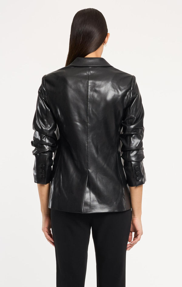 Sept Cinq Vegan Leather Kylie Blazer Jackets