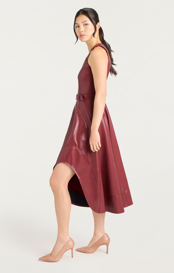 Sept Cinq Vegan Leather Zelda Dress Dress