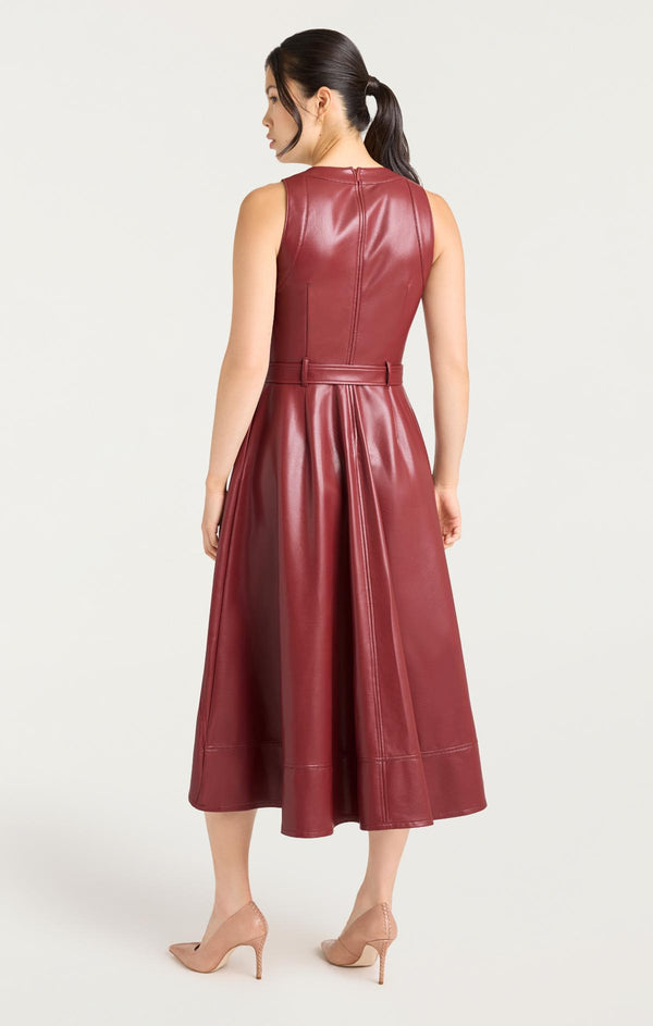 Sept Cinq Vegan Leather Zelda Dress Dress