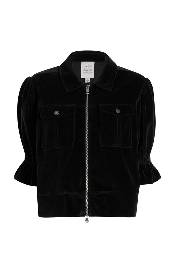 sept cinq Velour Holly Jacket Jacket