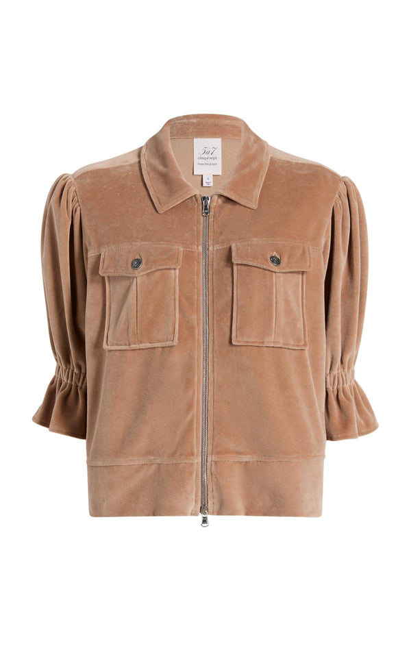 sept cinq Velour Holly Jacket Jacket