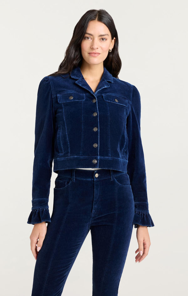 Sept Cinq Velvet Jean Deryn Jacket Jacket