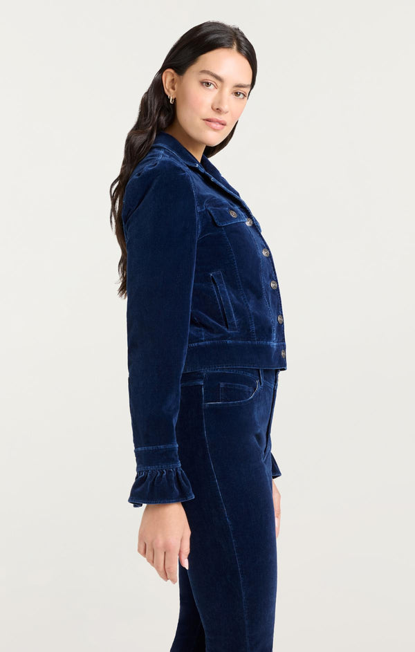 Sept Cinq Velvet Jean Deryn Jacket Jacket