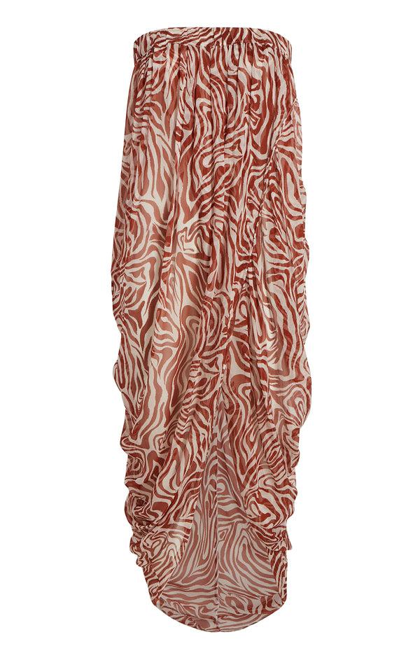 sept cinq Woodblock Zebra Libbie Coverup Dresses