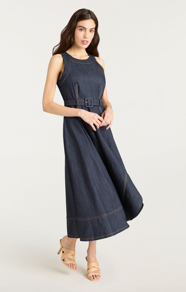 Sept Cinq Zelda Jean Dress Dress