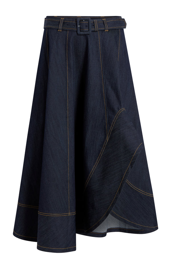 sept cinq Zelda Jean Skirt Skirt