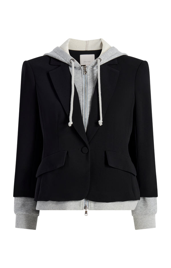 sept cinq Zip Up Le Petit Khloe Blazer Jacket