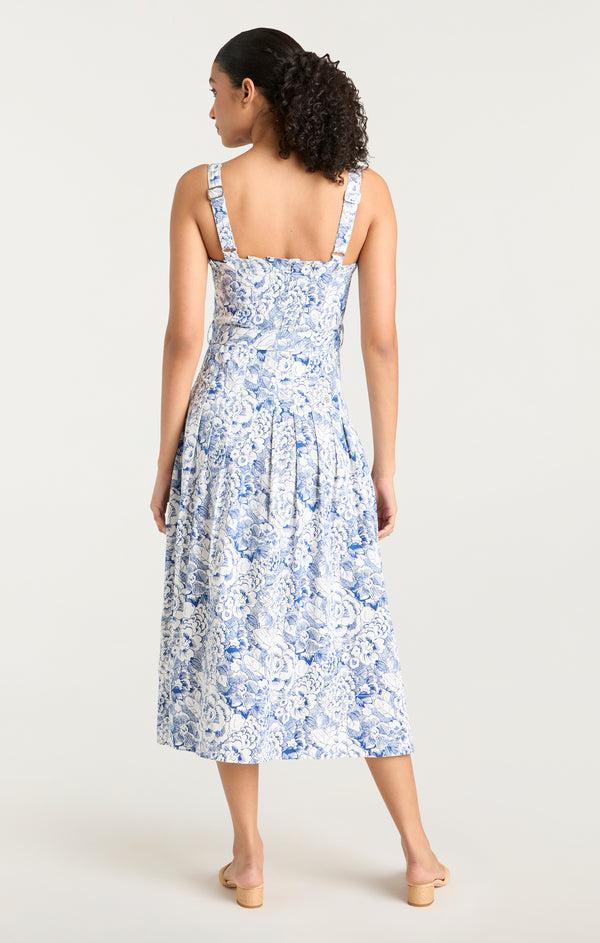 Sept Cinq Sketchbook Floral Branwen Jean Dress Dress