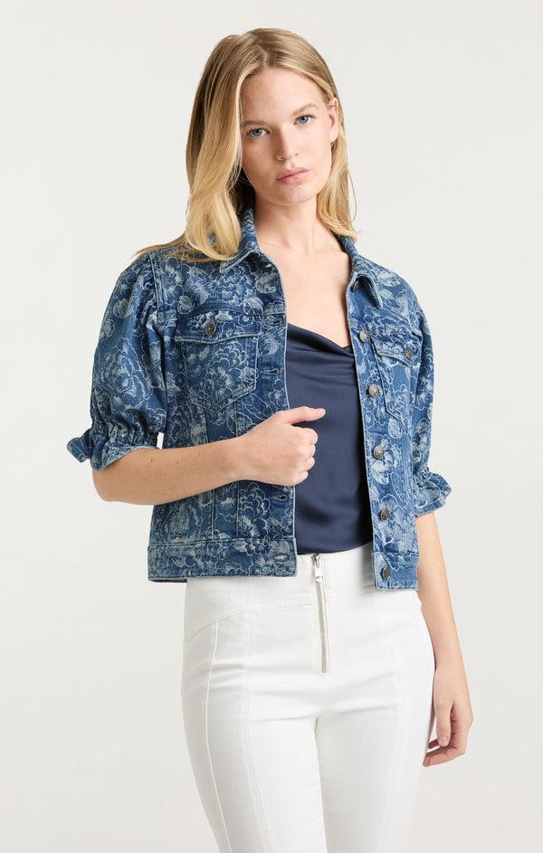 Sept Cinq Sketchbook Floral Sylvain Jean Jacket Jacket