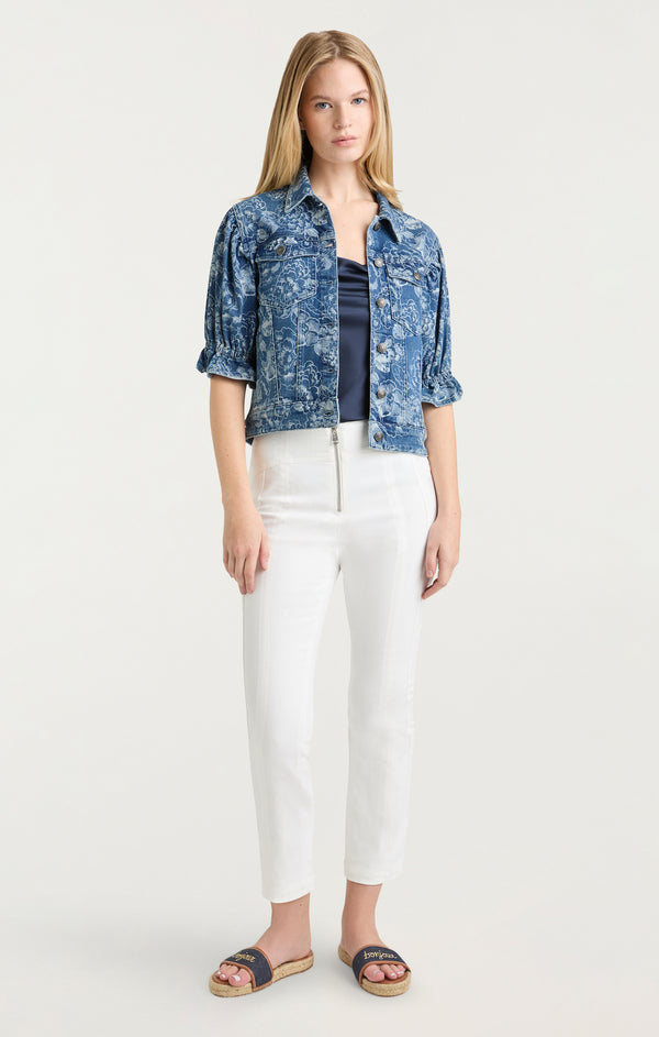 Sept Cinq Sketchbook Floral Sylvain Jean Jacket Jacket