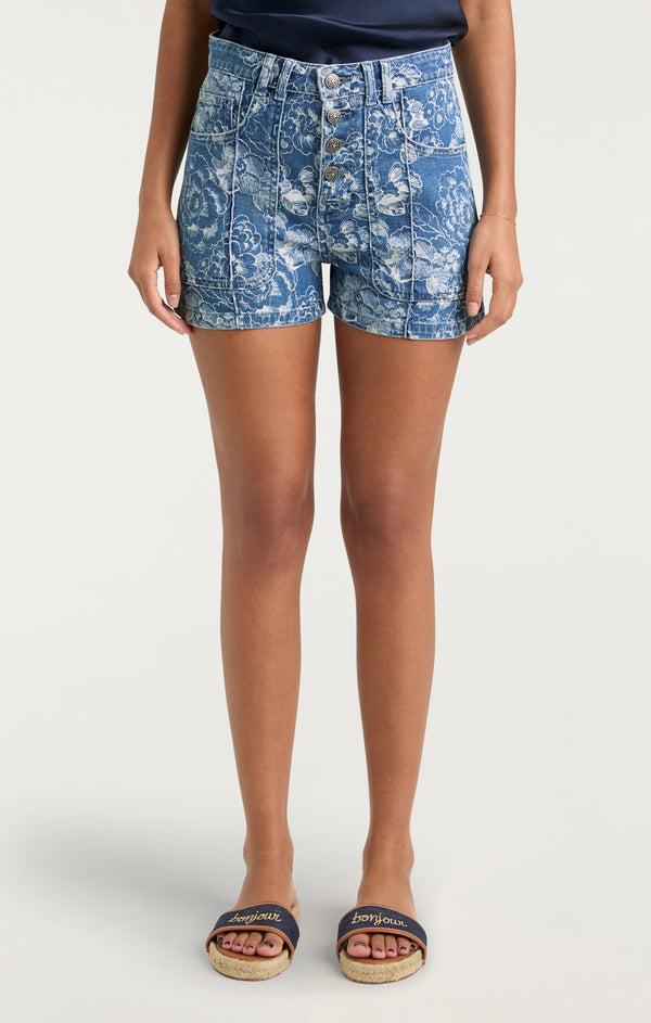 Sept Cinq Sketchbook Floral Vivian Jean Short Pants