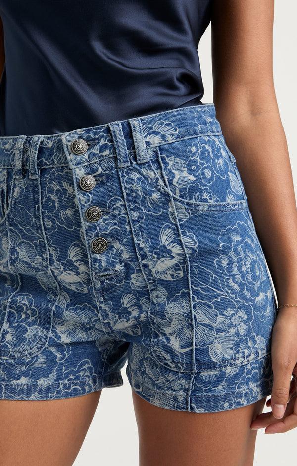 Sept Cinq Sketchbook Floral Vivian Jean Short Pants