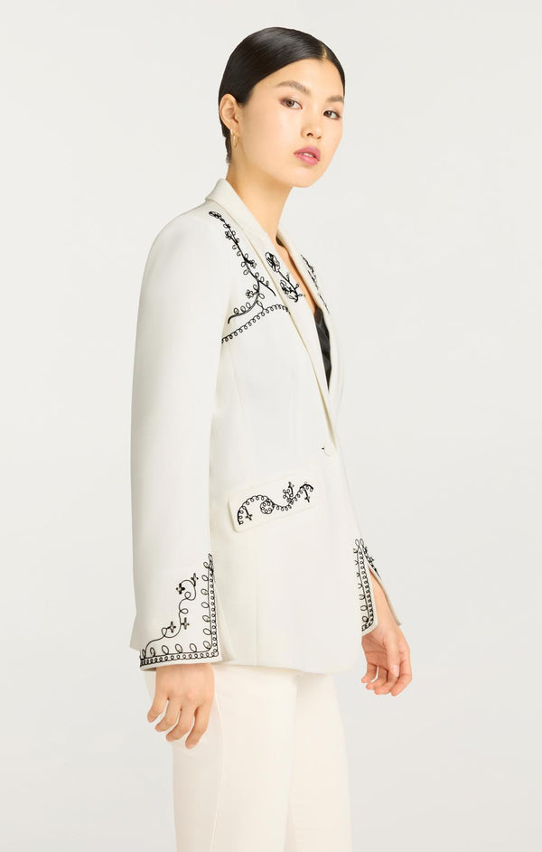Sept Cinq Soutache Embellished Cheyenne Blazer Jacket