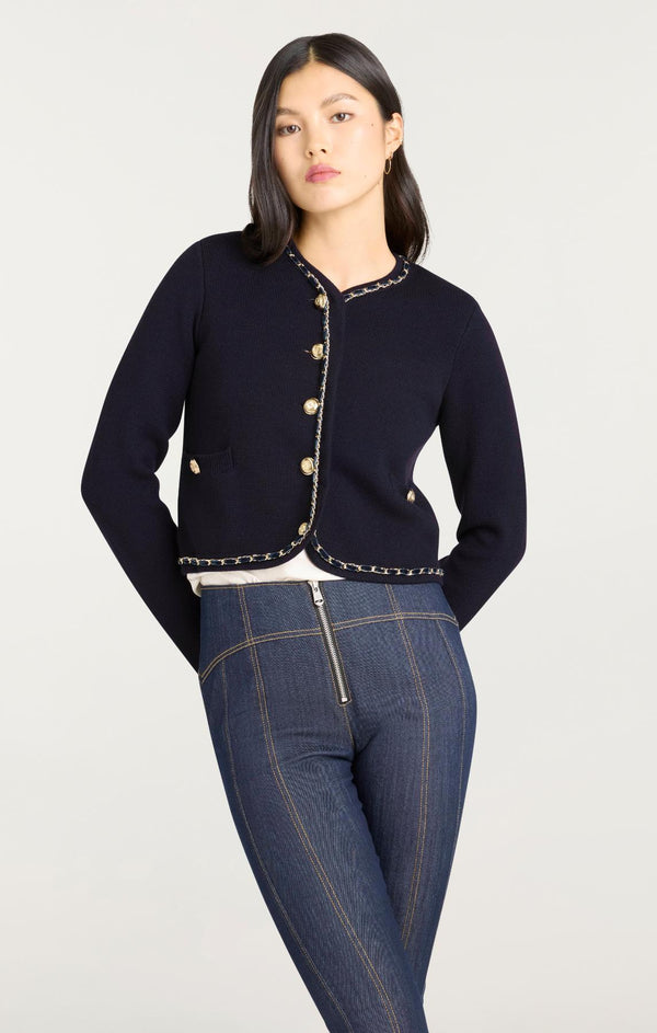 Sept Cinq Structured Benoite Cardigan Sweater Knits