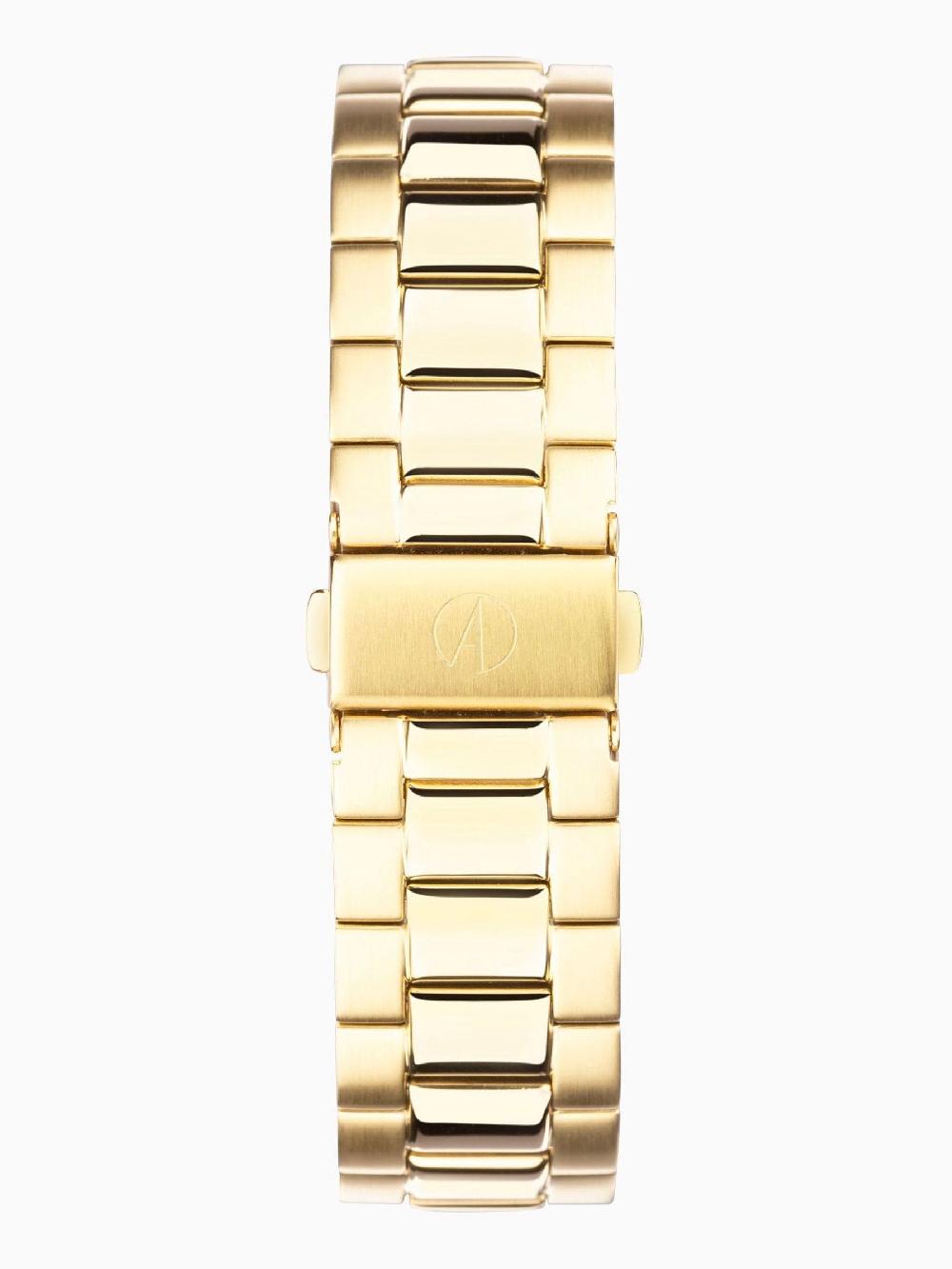 seraphine Accurist Everyday Mens Gold Plated Stainless Steel Bracelet Analogue Watch
