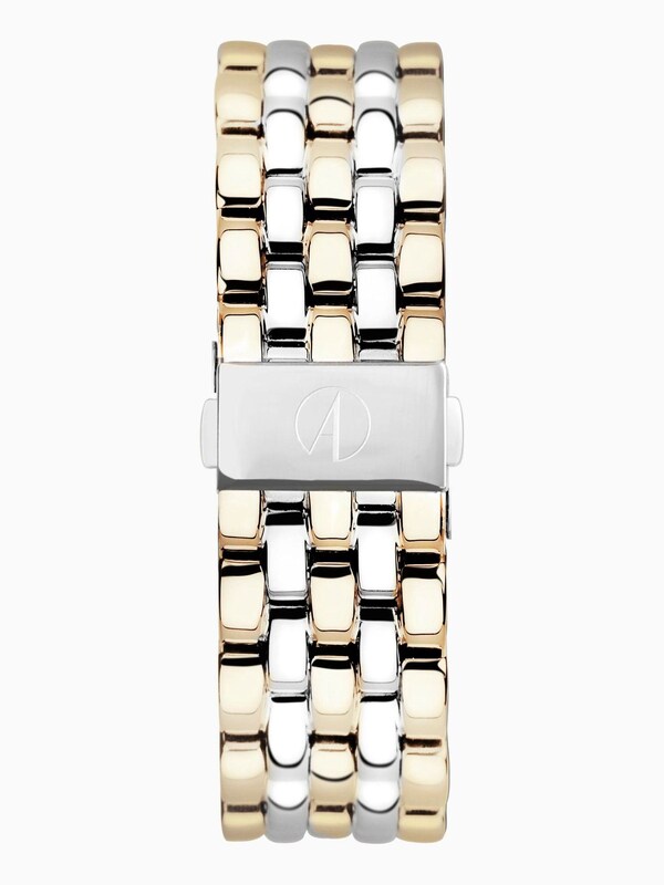 Seraphine Accurist Rectangle Womens Gold Plated Two Tone Stainless Steel Bracelet Analogue Watch