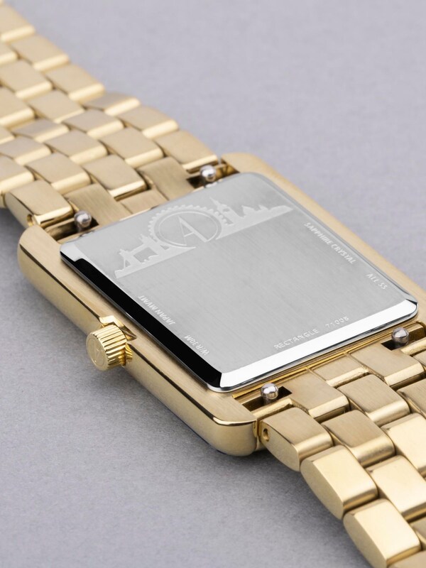 Seraphine Accurist Womens Gold Tone Rectangle Stainless Steel Bracelet Analogue Watch