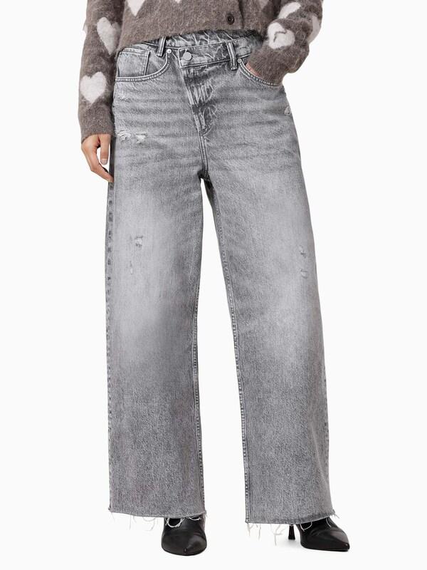 Seraphine AllSaints Grey Aki Crossover 100% Cotton Jeans