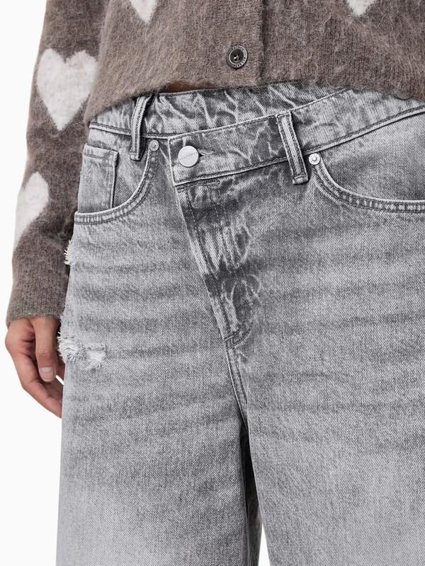 Seraphine AllSaints Grey Aki Crossover 100% Cotton Jeans