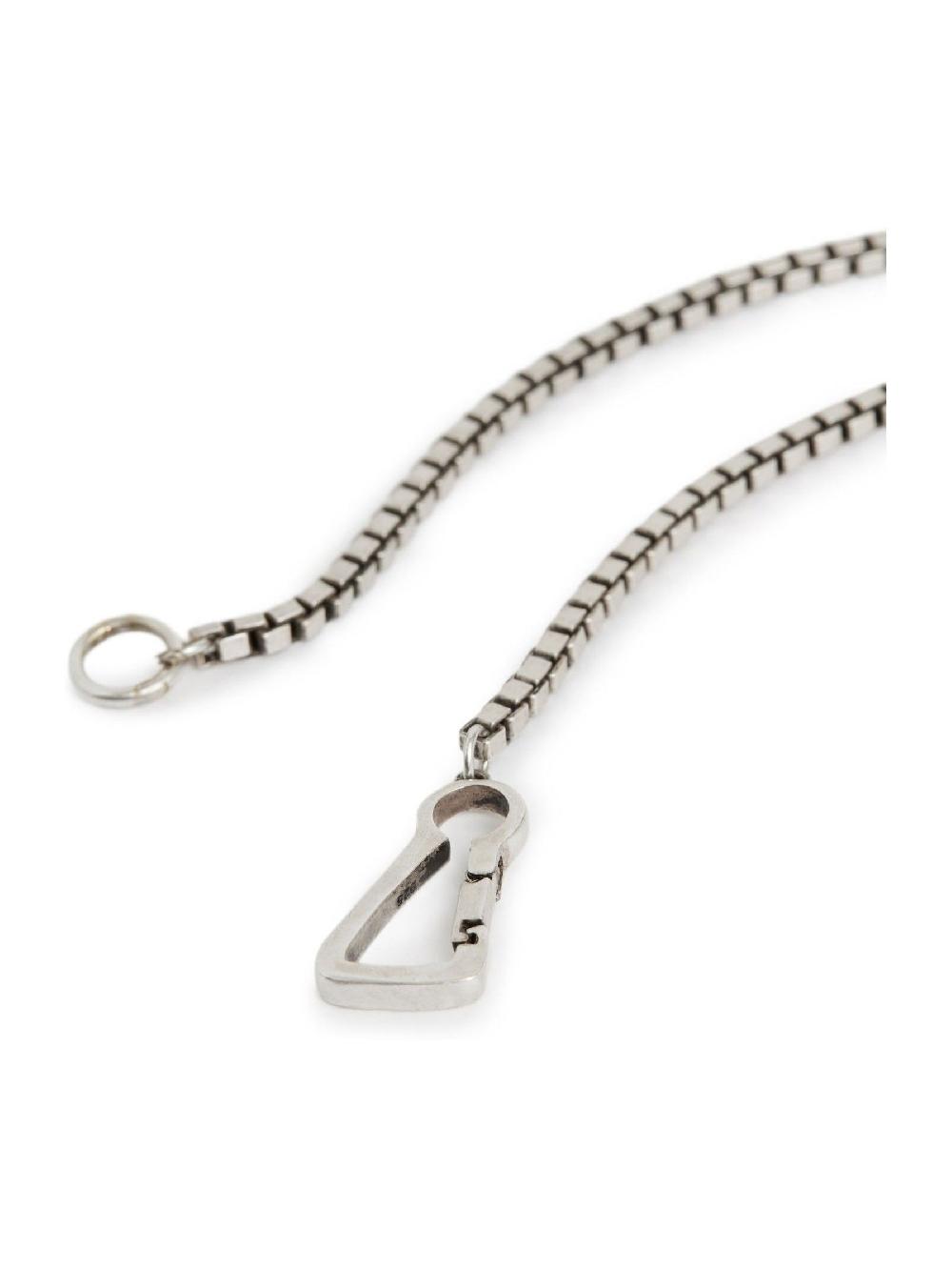 seraphine AllSaints Silver Tone Mens Box Chain Bracelet