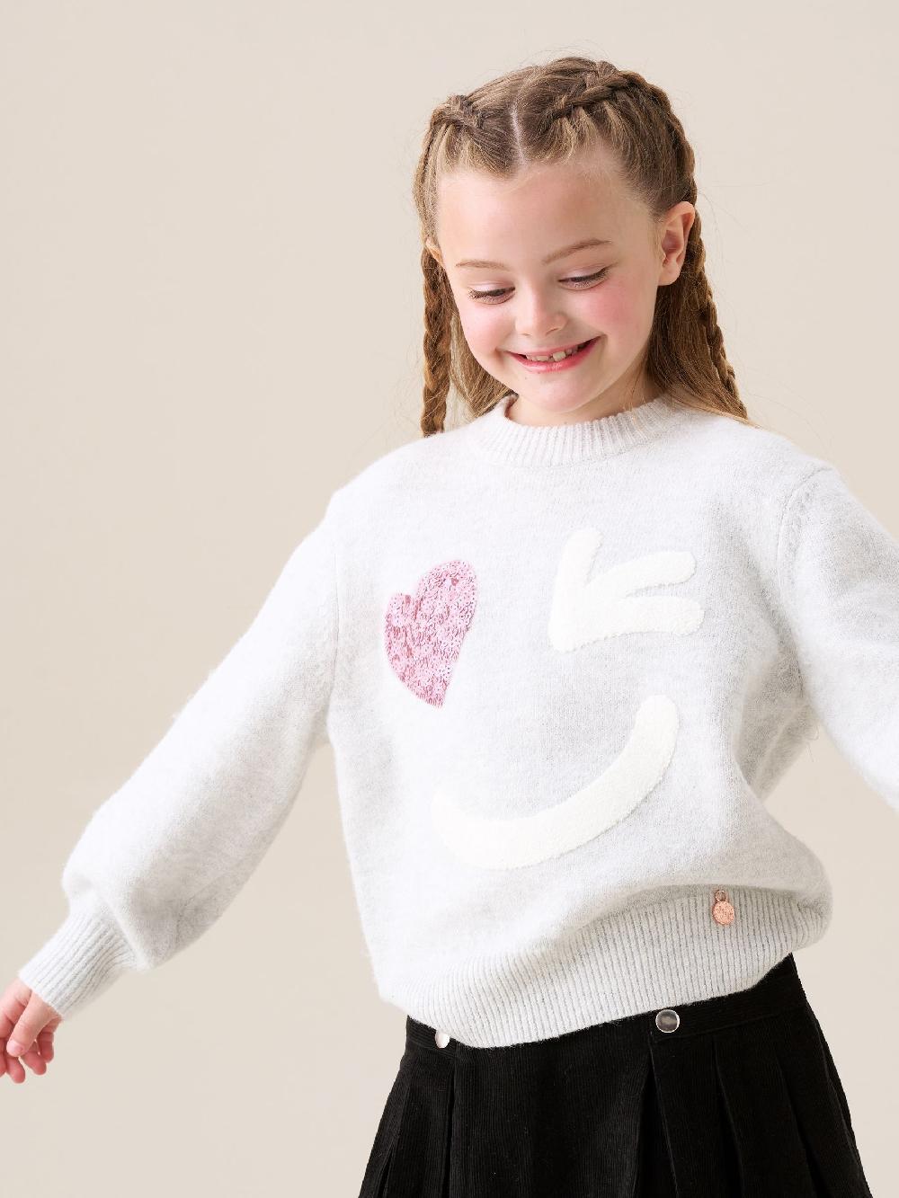 seraphine Angel & Rocket Grey Verity Smiley Face Jumper