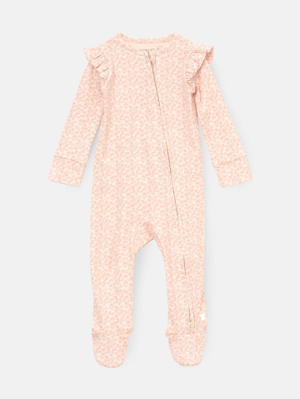 seraphine Angel & Rocket Pink Arabella Leopard Print Sleepuit With Headband