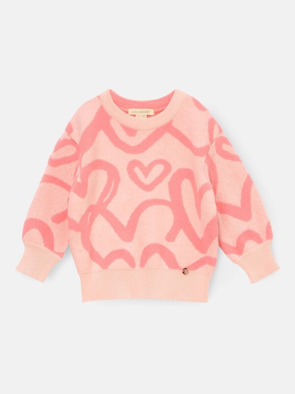 Seraphine Angel & Rocket Pink Harlow Mini Heart Jumper