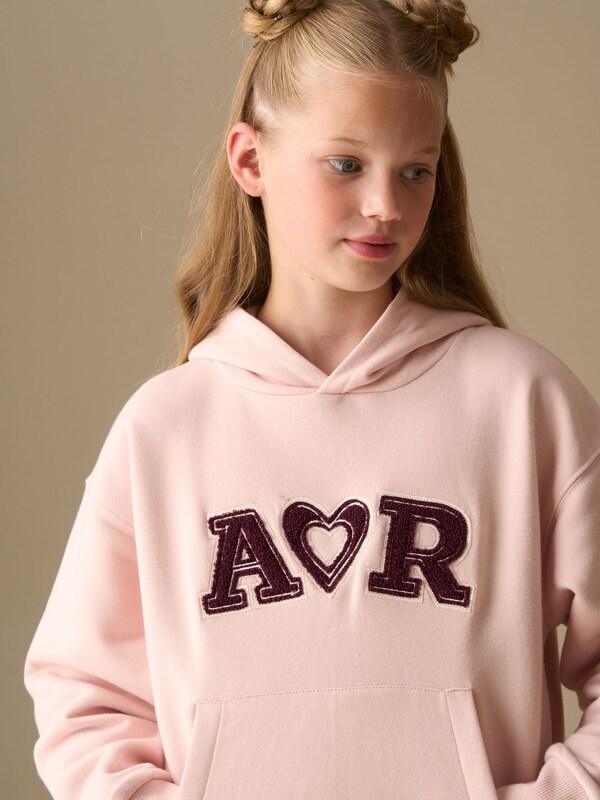 Seraphine Angel & Rocket Pink Lila Active Oversized Logo Hoodie