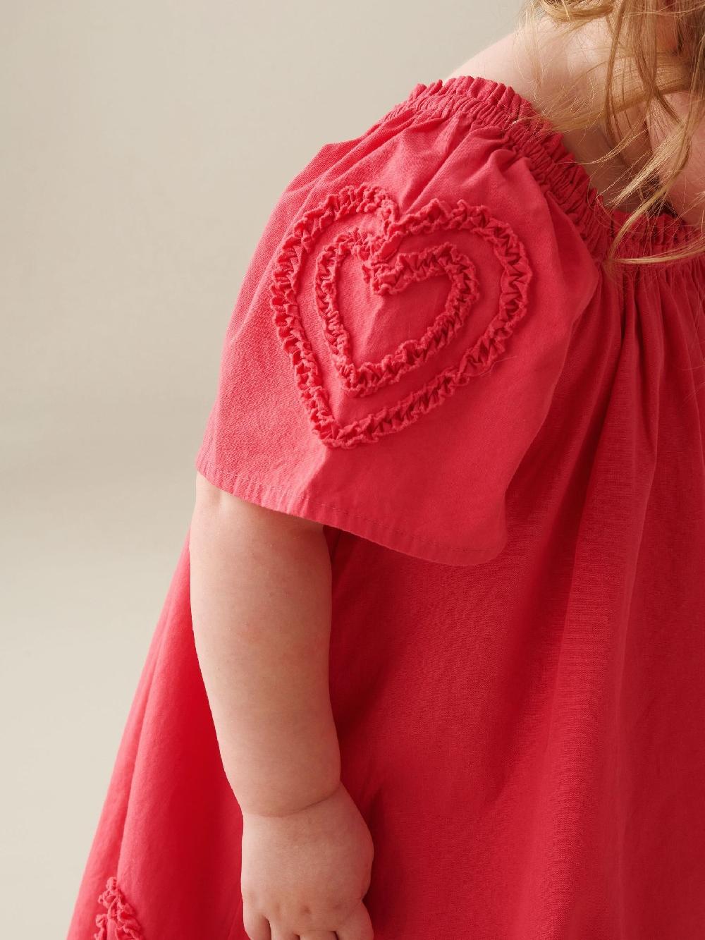 seraphine Angel & Rocket Pink Lori Heart Frill Swing Dress