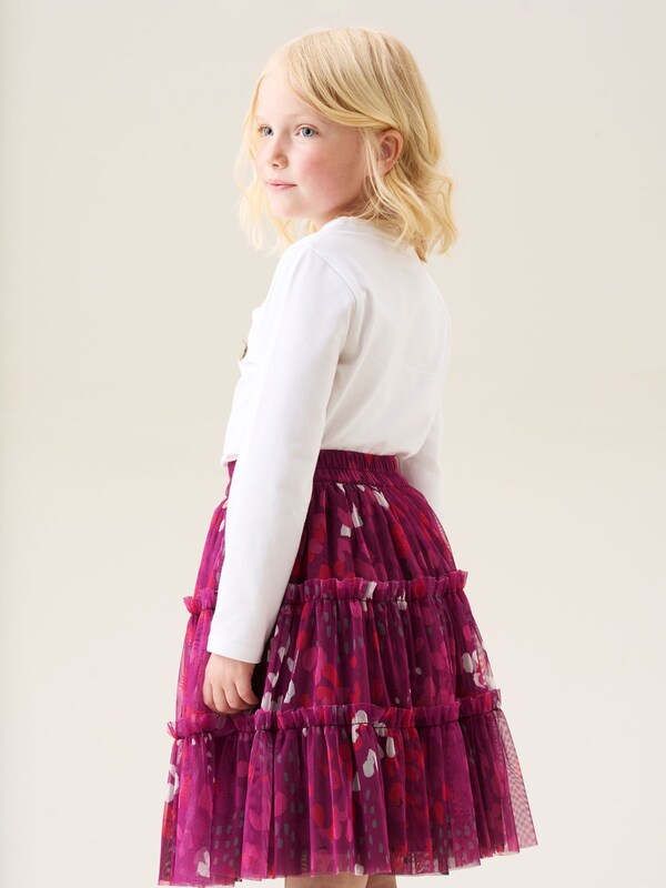 Seraphine Angel & Rocket Pink Mae Floral Print Mesh Skirt