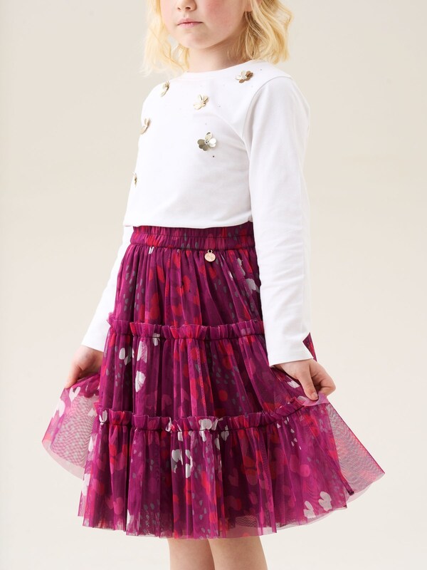 Seraphine Angel & Rocket Pink Mae Floral Print Mesh Skirt
