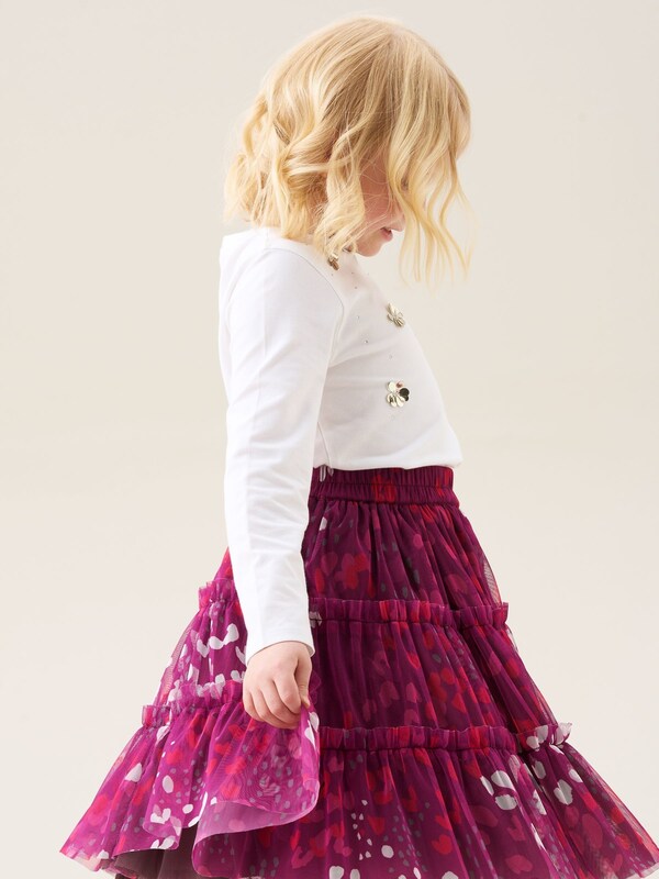 Seraphine Angel & Rocket Pink Mae Floral Print Mesh Skirt