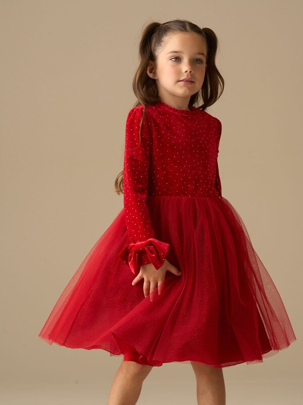 Seraphine Angel & Rocket Red Elsie Velvet Tulle Dress