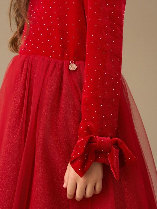 Seraphine Angel & Rocket Red Elsie Velvet Tulle Dress