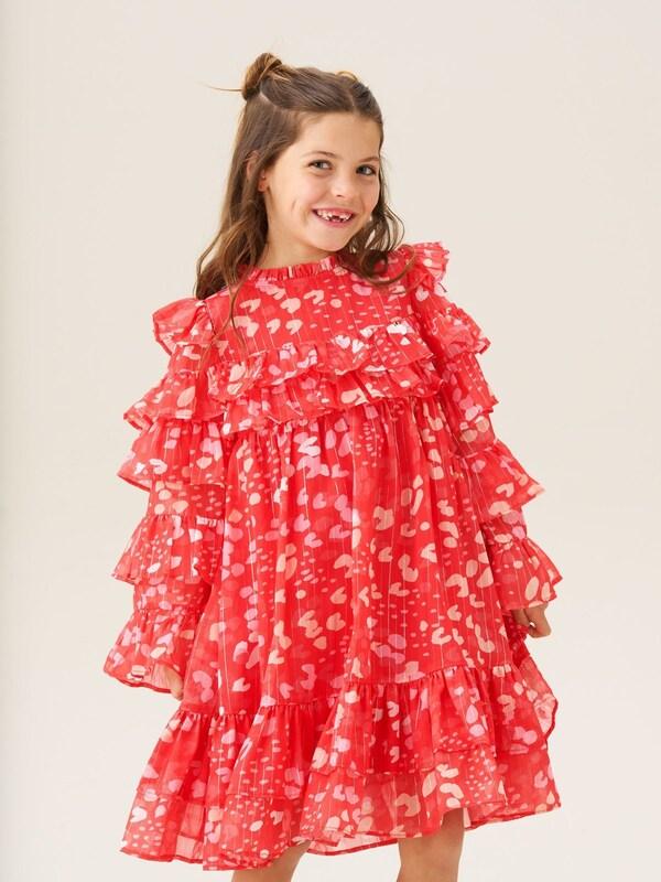 Seraphine Angel & Rocket Red Imogen Leopard Print Frill Dress