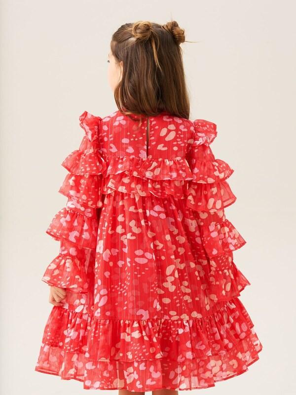 Seraphine Angel & Rocket Red Imogen Leopard Print Frill Dress