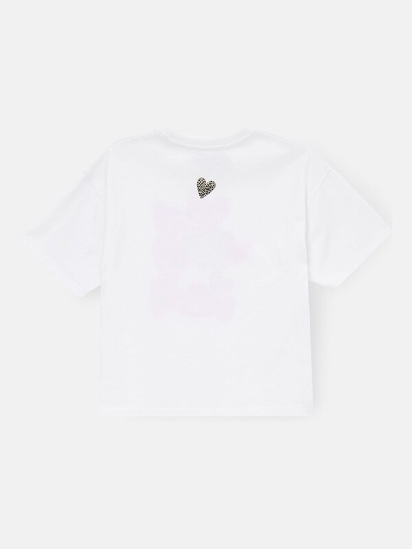 Seraphine Angel & Rocket White Oversized Quinn Heart Print T-Shirt