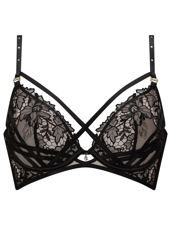 Seraphine Ann Summers Black Untold Desire Lace Non Padded Plunge Bra