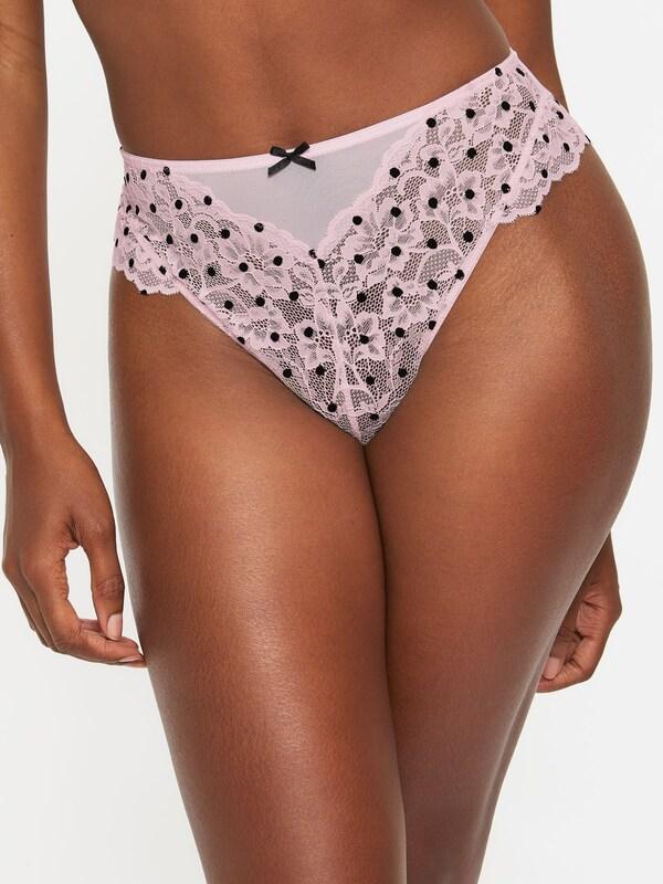 Seraphine Ann Summers Pink High Waist Sexy Lace Knickers