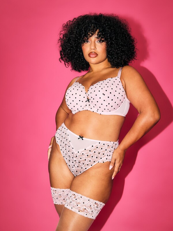 Seraphine Ann Summers Pink High Waist Sexy Lace Knickers