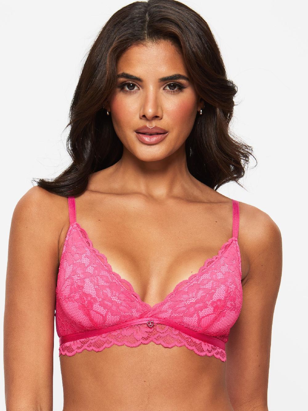 seraphine Ann Summers Pink Valentine's Sexy Lace Non Padded Bralette