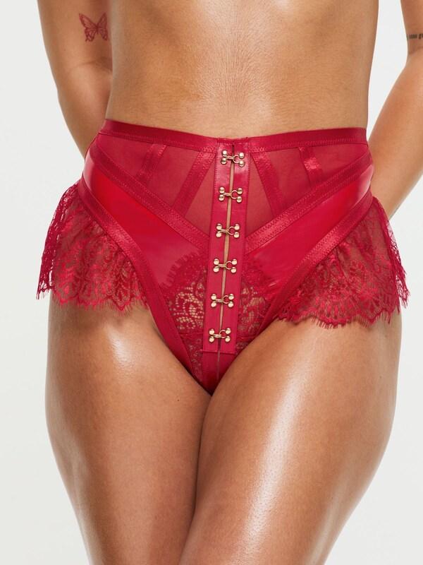 Seraphine Ann Summers Red Exuberant Lace And Mesh Crotchless Set