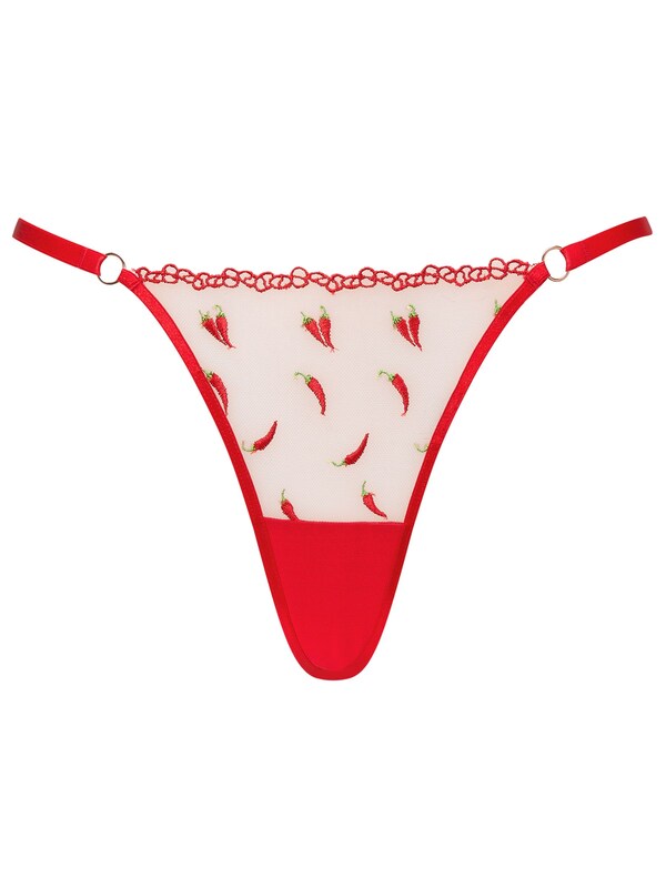 Seraphine Ann Summers Red Red Hot Romance Chilli Embroidery String