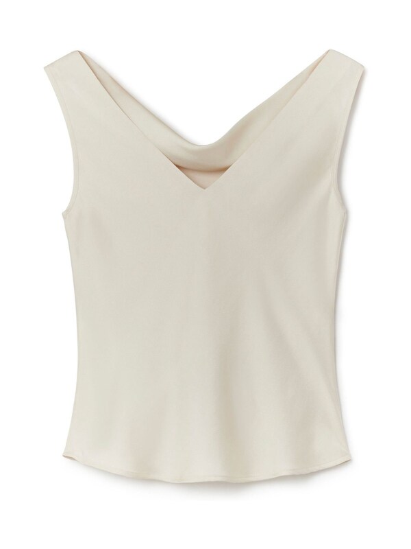 Seraphine Another Sunday Cream Satin Sleeveless Cowl Cami Top