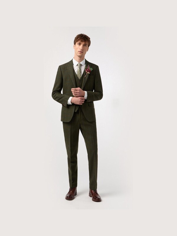 Seraphine Antique Rogue Green And Blue Hooper Check Jacket